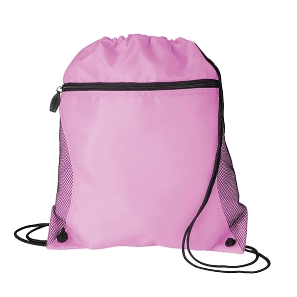 Oem Drawstring Backpack Mochila Escolar Zipper Pocket Light Bagpack Casual Sports Knapsack Oxford Waterproof Bag Draw String Bag
