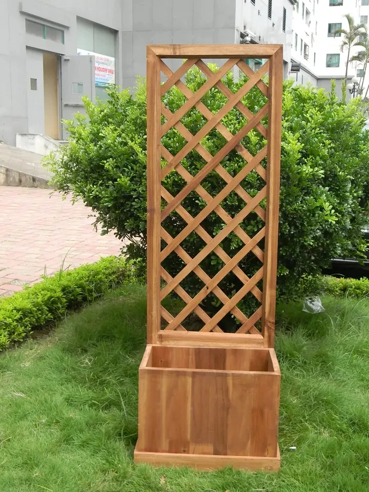 Hot Product Planter Lattice Outdoor Garden Made of Wood in Vietnam Company Top Sale Premium Quality