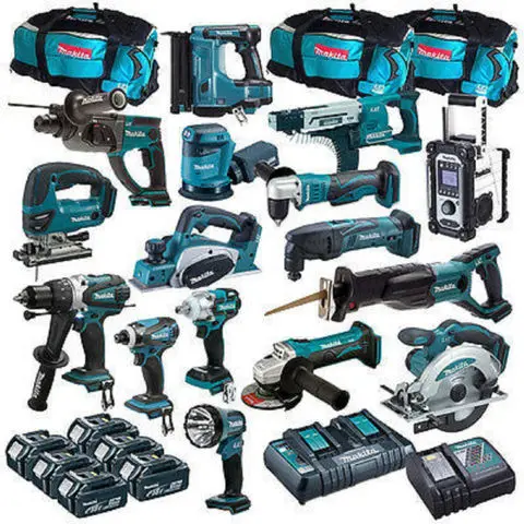 New Original  Makitas LXT1500 18-Volt LXT Lithium-Ion Cordless 15-Piece Combo Kits