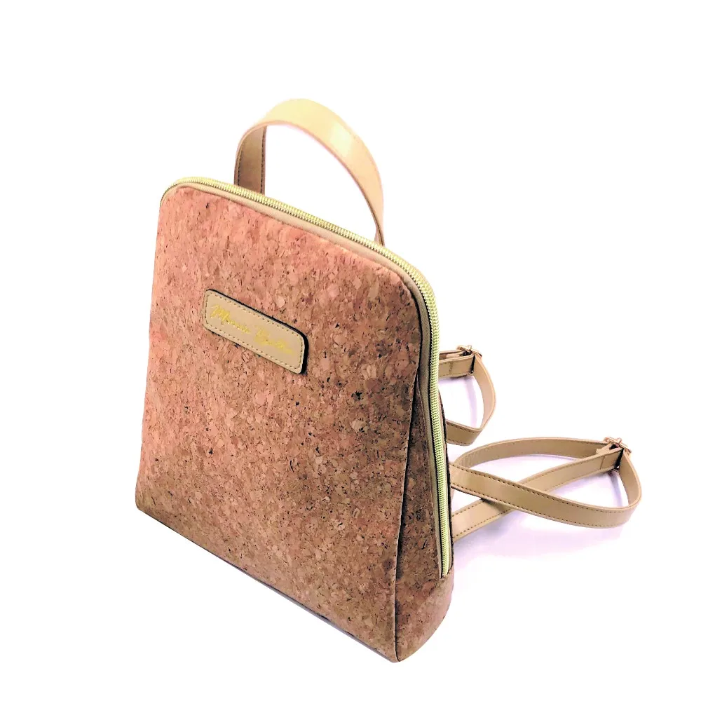 Backpack Women Backpack High Quality Leather Cork Bag Fashion Casual Bag with OEM logo