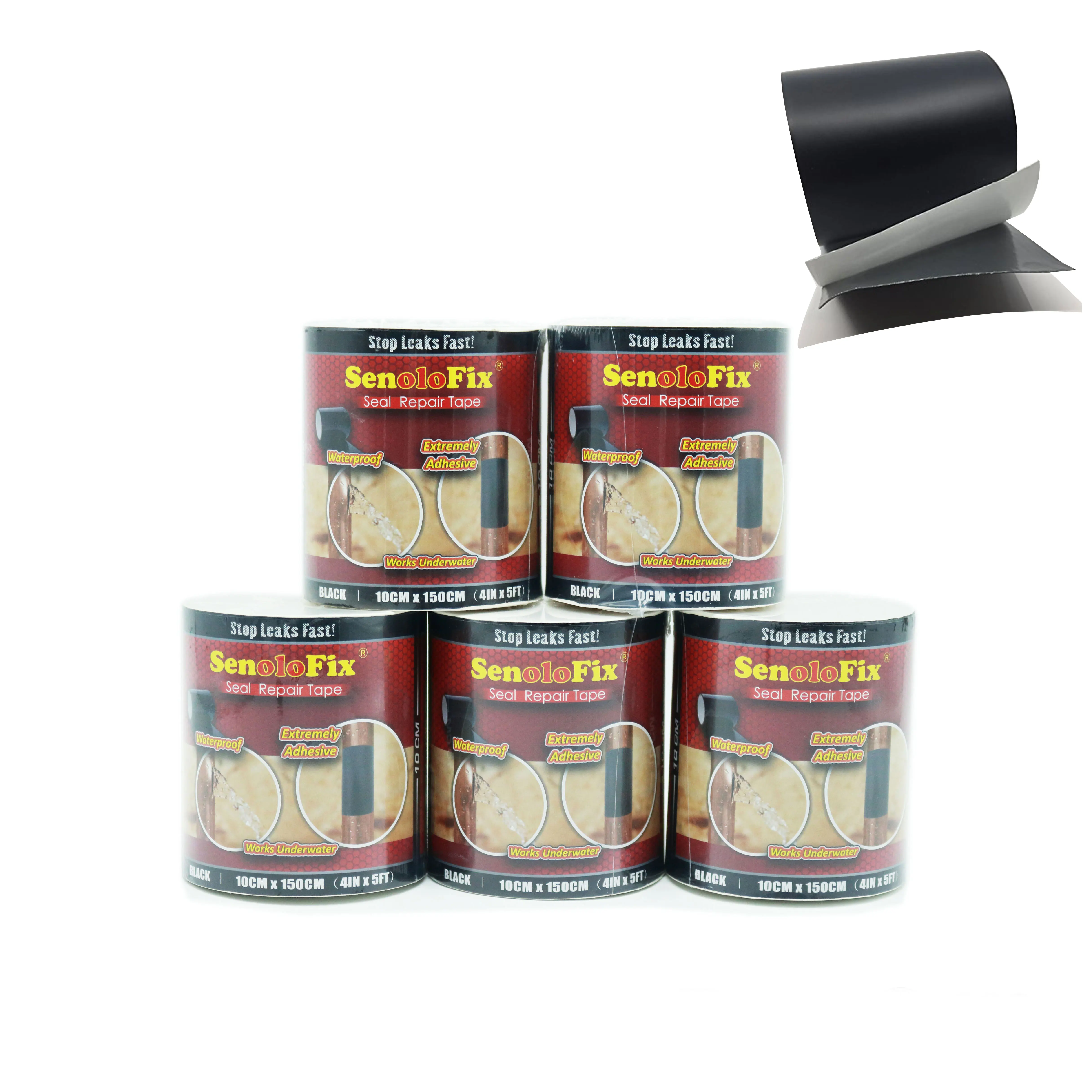 Super sticky waterproof Aluminum Foil tape Butyl  rubber tape leakage sealing repair tape