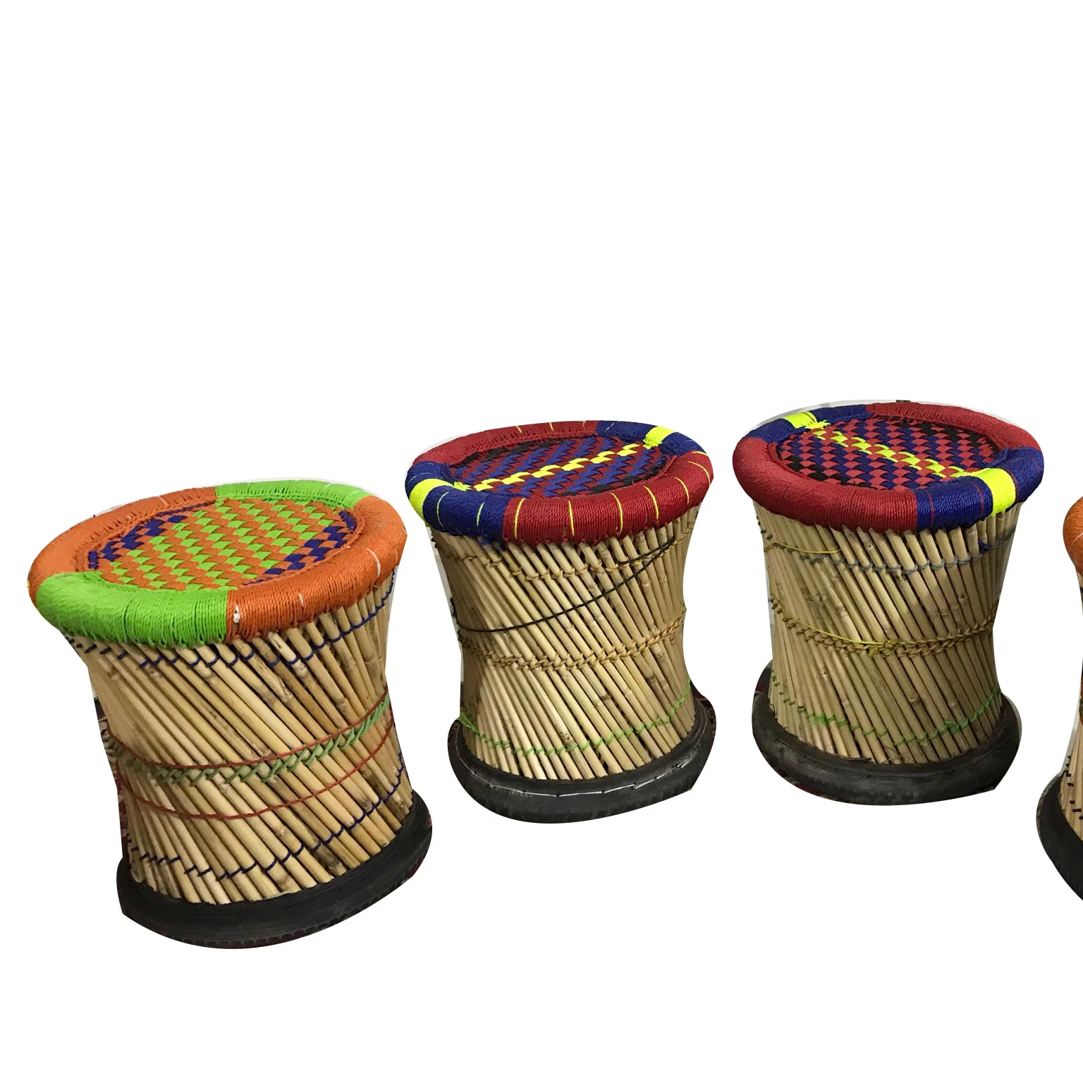 Bamboo Stool / Eco Friendly Handicraft Cane Bar Bamboo Chair/Stool/Mudha/Mudda for Outdoor/Indoor/Furnishing