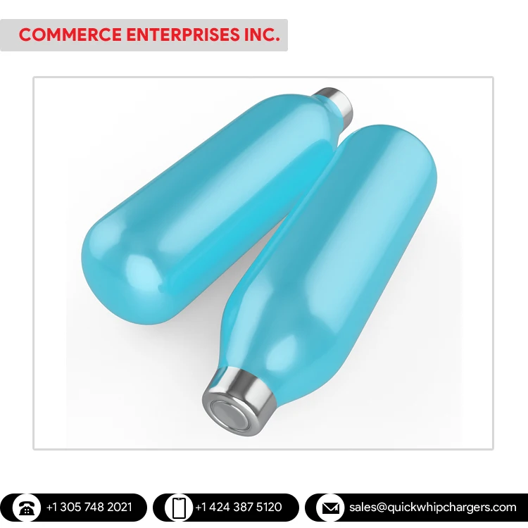 Bulk Distributor Selling Kitchen Tools & Gadgets 10 x 9g Pack of Blue Color Miami Magic Whipped Cream Charger