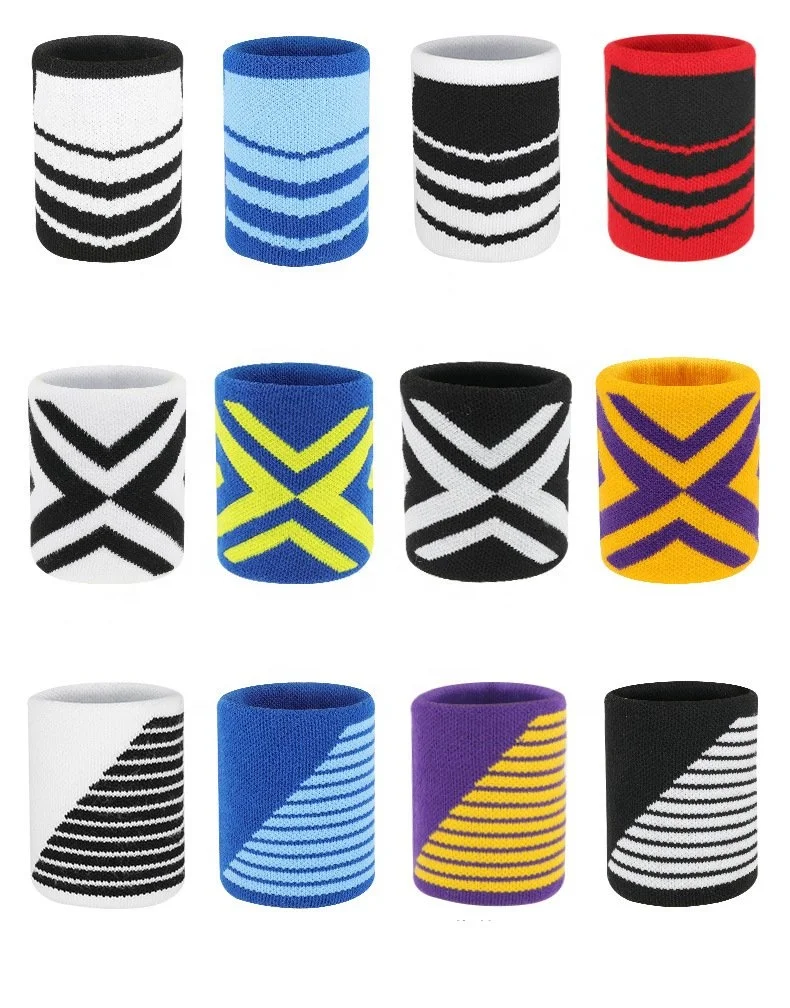 Unisex Moisture Wicking Performance Wristband Armband Wrist Sweatbands Athletic Sports Tennis Wrist Bands Absorbent Sweatbands