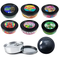 Customised Tuna Tin Cans Empty Can with Stickers packs tin can empty round small zkittlez tin
