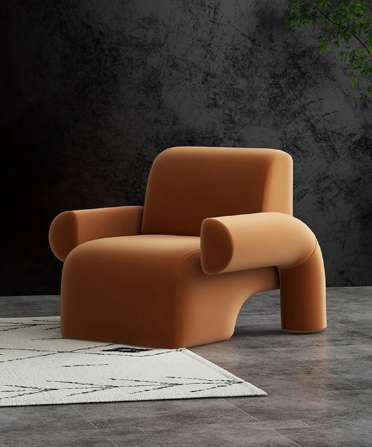 NEWRGY Boconcept Cream White Channeled Pumpkin Shaped Boucle Swivel Lounge Chair With Footstool sofa set furniture living room