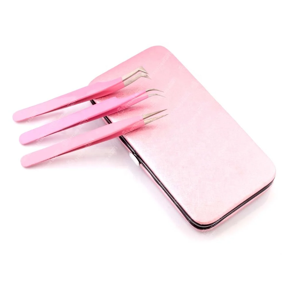 Eyelash Extension Tweezers Magnetic Case Empty Case For Eyelash Tweezers For 3 or 6 Pieces With Customized Logo And Color