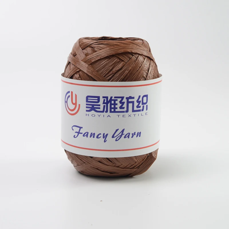 New design 100% rayon raffia crochet fancy yarn for knitting