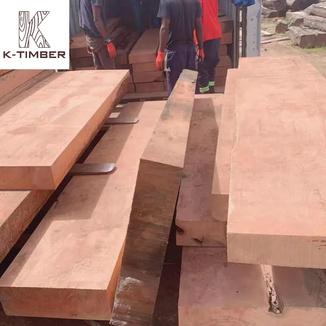 Mussivi Kiaat Dimensional Lumber Africa Wood Hardwood Flooring Block Board Wooden Solid Hardwood Lumber Wood For Construction