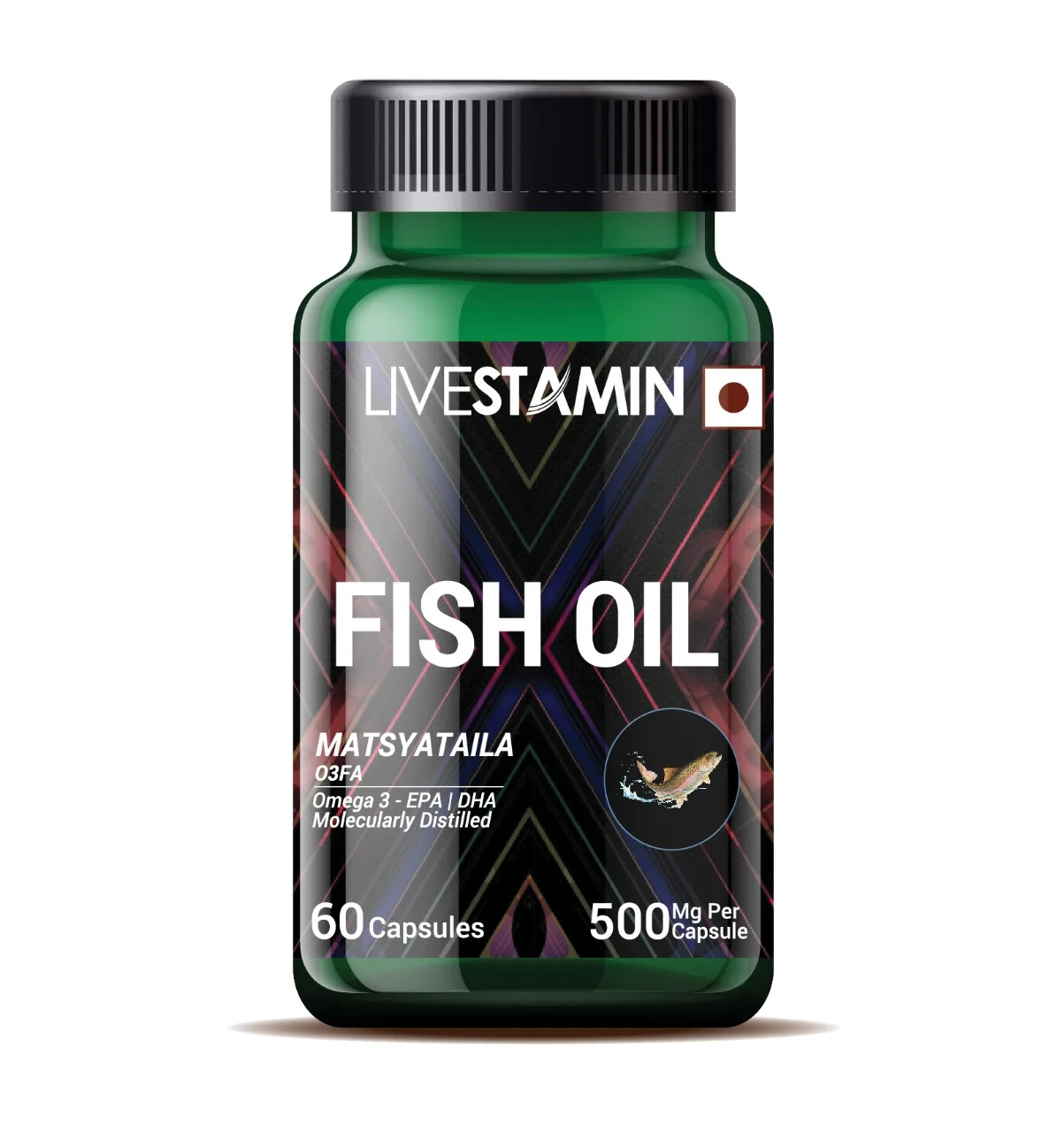 Fish Oil Omega 3 Fatty Acids Supplement, 500mg EPA, DHA Antioxidant Livestamin OEM Private label GMP ISO