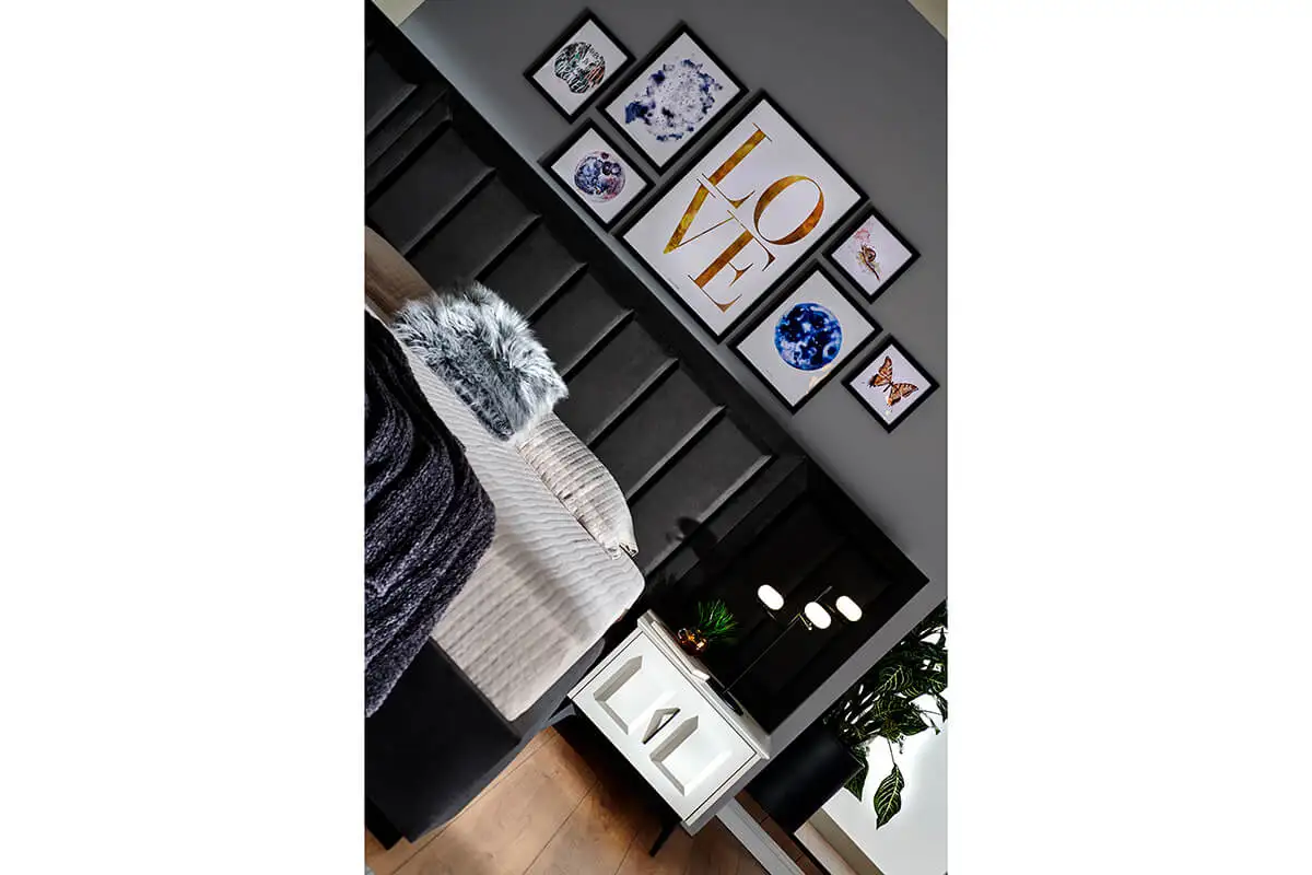 Bedroom Set Wardrobe Chest of Drawer Mirror Bed wth Storage Night Stand Modern istanbul style home living furniture (iDER Safir)