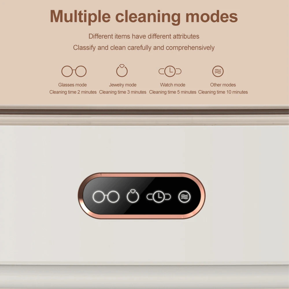 Ultrasonic cleaning machine household small glasses cleaning machine braces jewelry watch cleaner