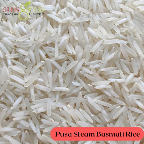 Pusa Steam Basmati Rice in 25kg bag