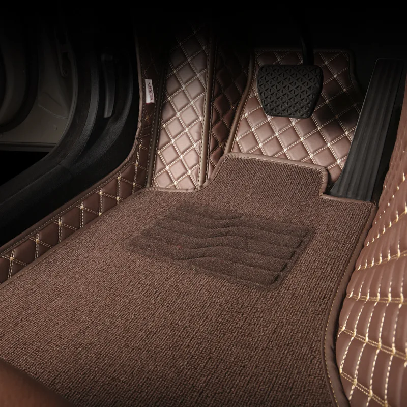 Custom 5D Automotive Interior Car Waterproof Leather Antislip Foot Mat For Toyota Prius