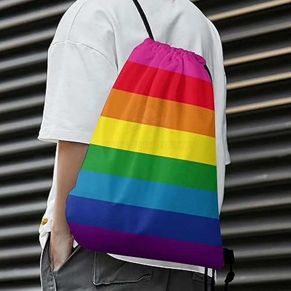 High Quality Unisex Polyester Drawstring Backpack Factory Direct Casual Style with Custom Logo GPS Feature for Fashionable Gifts