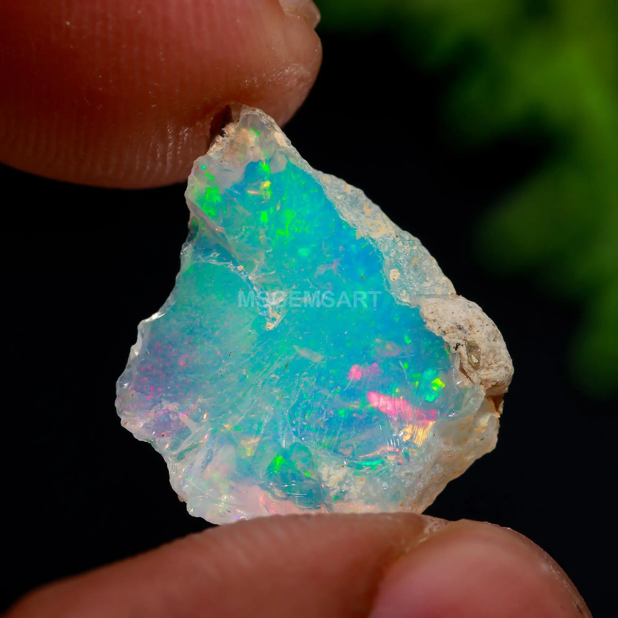Fine Opal Rough Mineral Uncut Natural Crystal Gemstone for Jewelry Making White and Pink Earth Opal Raw Stones