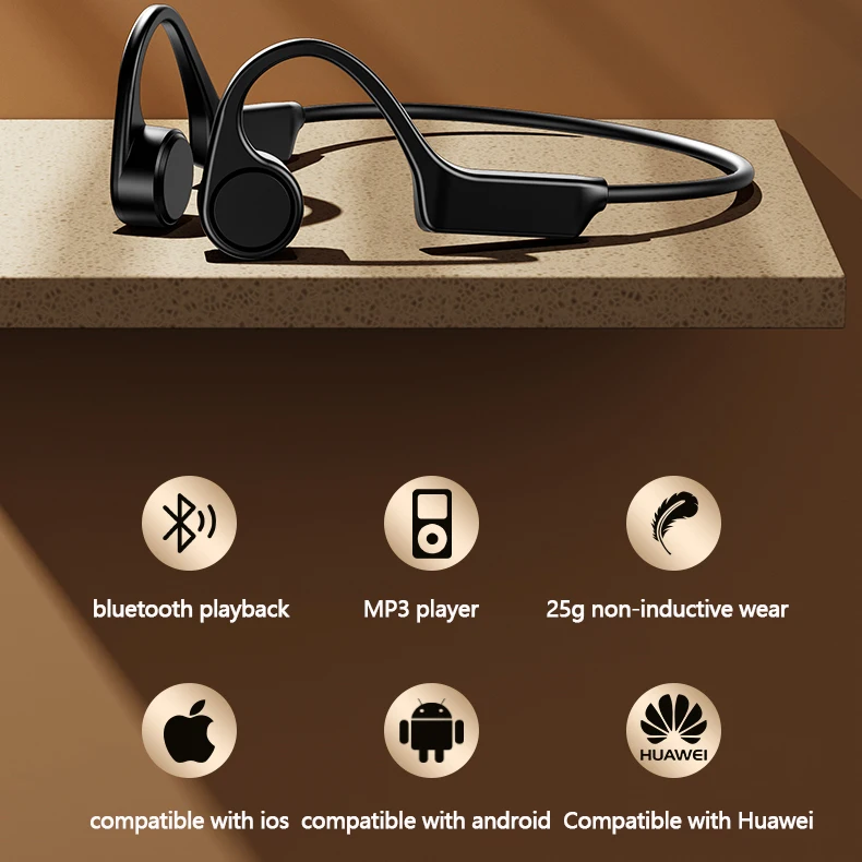 Ergonomic Design Open Ear Bone Conduction Module X4s Comfortable Wearing Wireless Running Bone Conduction Earphones