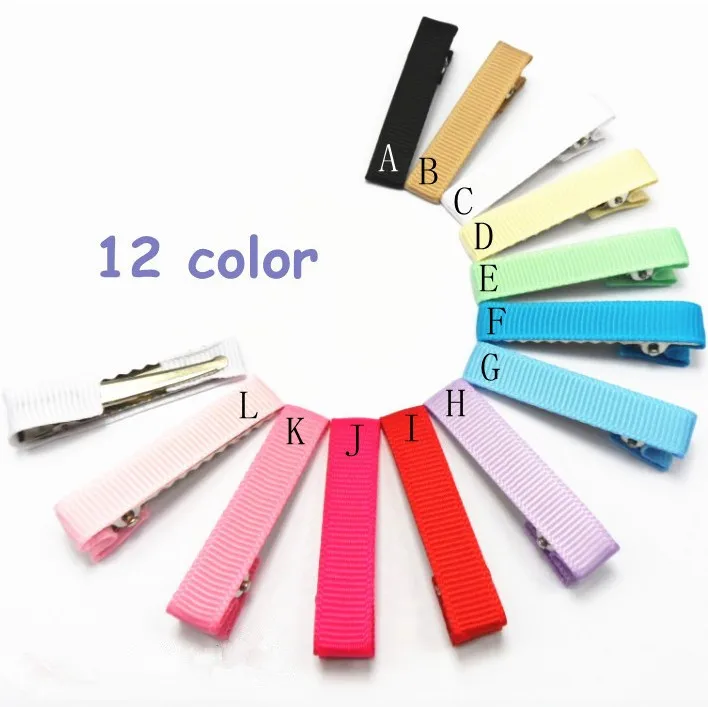 Durable Partical Ribbon Wrapped Alligator Crocodile Metal Hair Clips