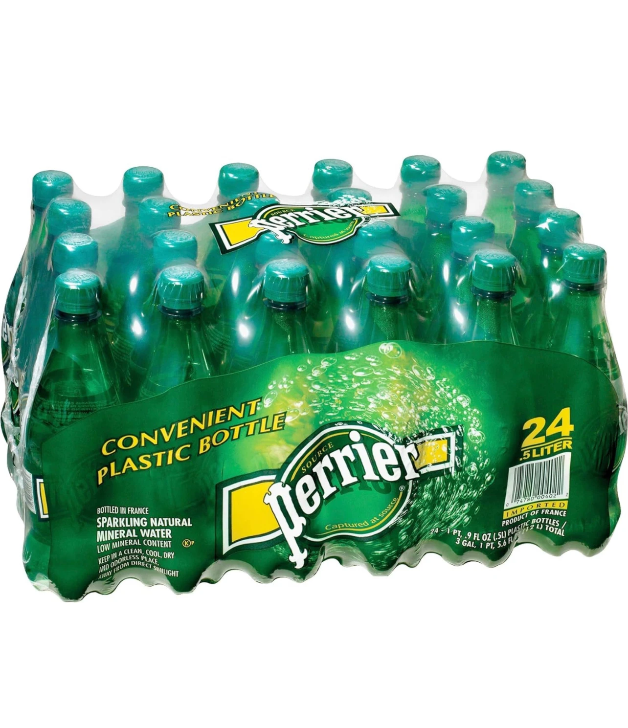Perrier Sparkling Natural Mineral Water, portable plastic: 24-Count (16.9 fl. oz) Wholesale Price