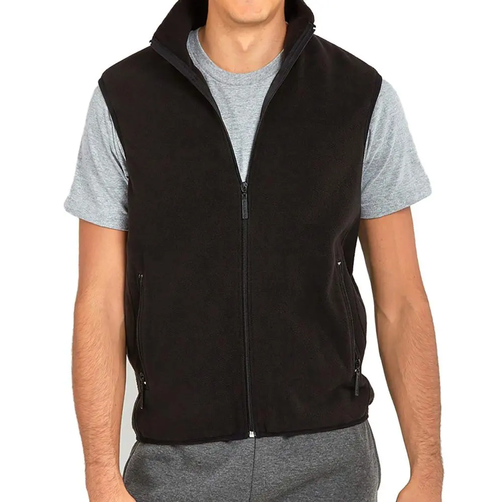 Wholesale Winter Custom Softshell Jacket Polar Fleece Vest Men 100% Polyester Windproof Softshell Sherpa Fleece Outdoor Vest