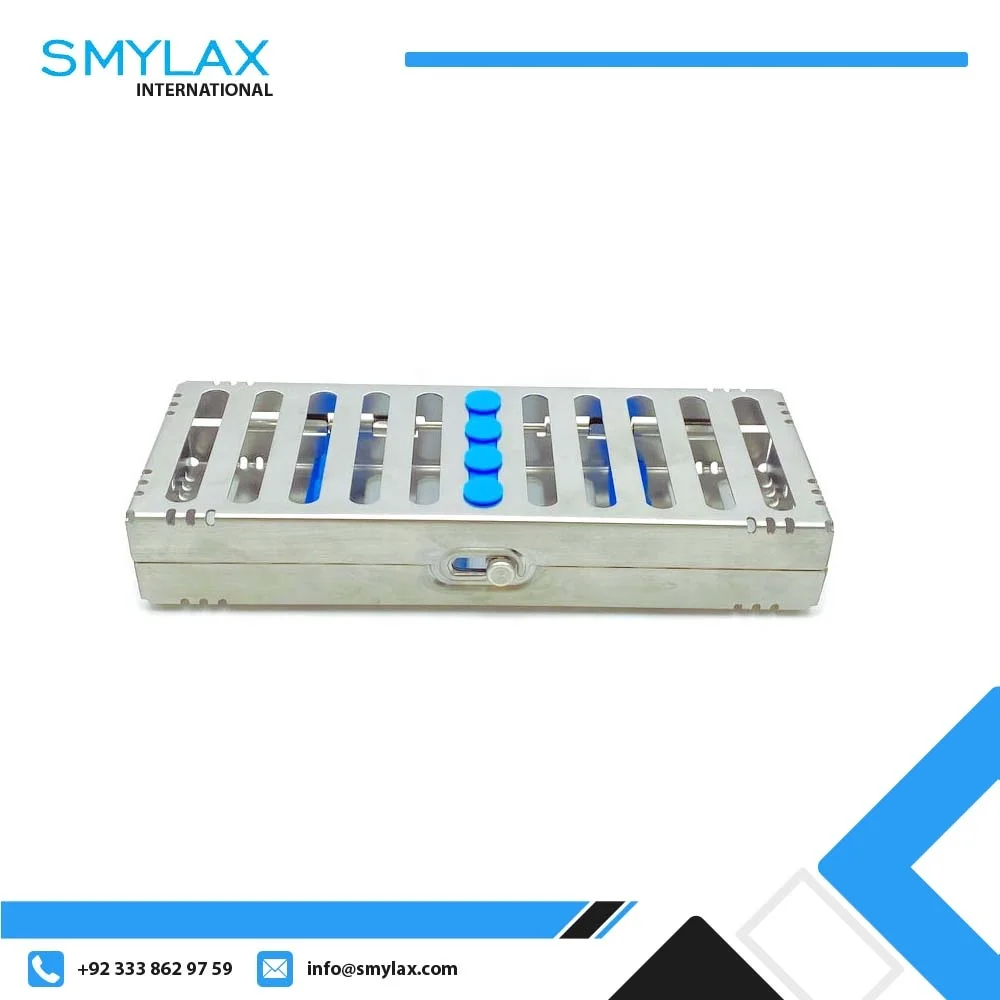 Dental Lab Autoclave Sterilization Cassette Rack Box Tray Case Box For 5 10 20 Instrument