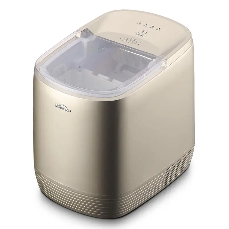 Nugget Ice Maker Countertop Portable Ice Machine for Sale Bullet Round Shaped Push Button 12-15kgs/24h 12kg/day 2.2litre Plastic