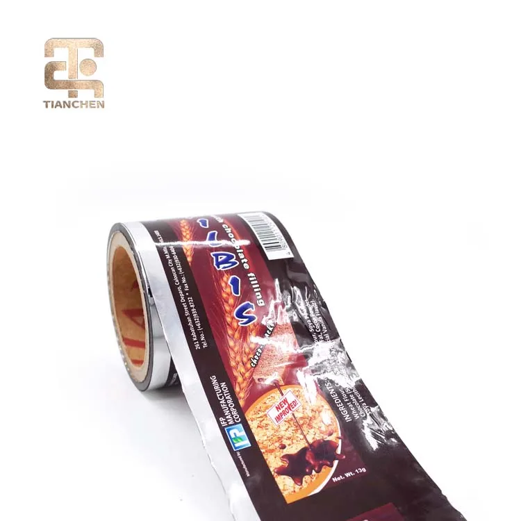 Hot Sale Flexible Snack Food High Quality Cookie Aluminum Foil Laminated Plastic Packaging Roll Film
