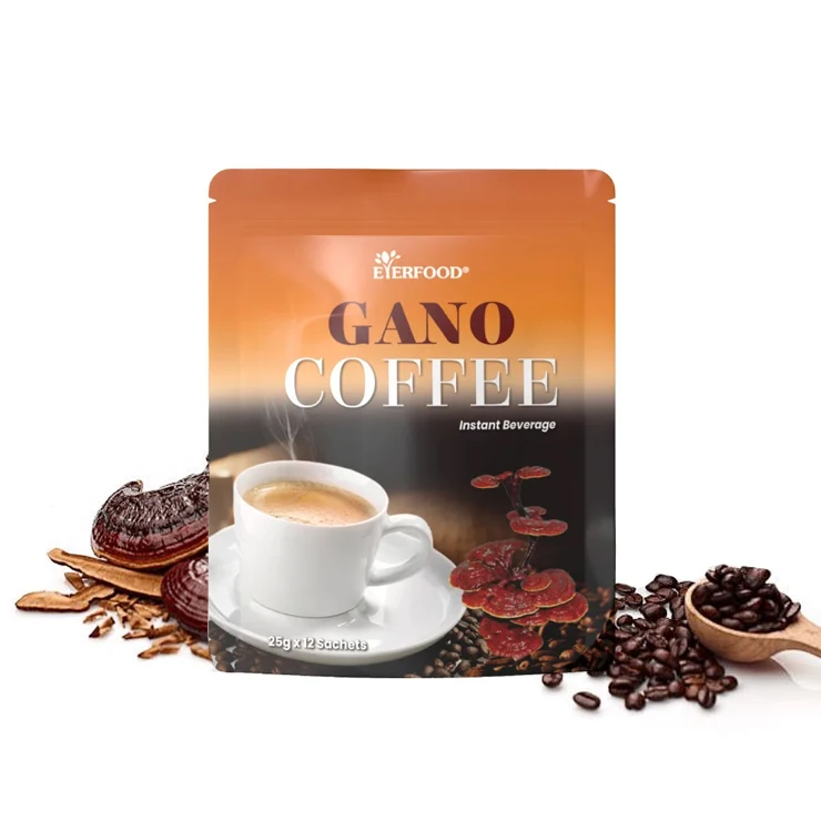 Легкий в приготовлении растворимый Саше гано кофе богатый питательными веществами грибной премикс с экстрактом ганодермы