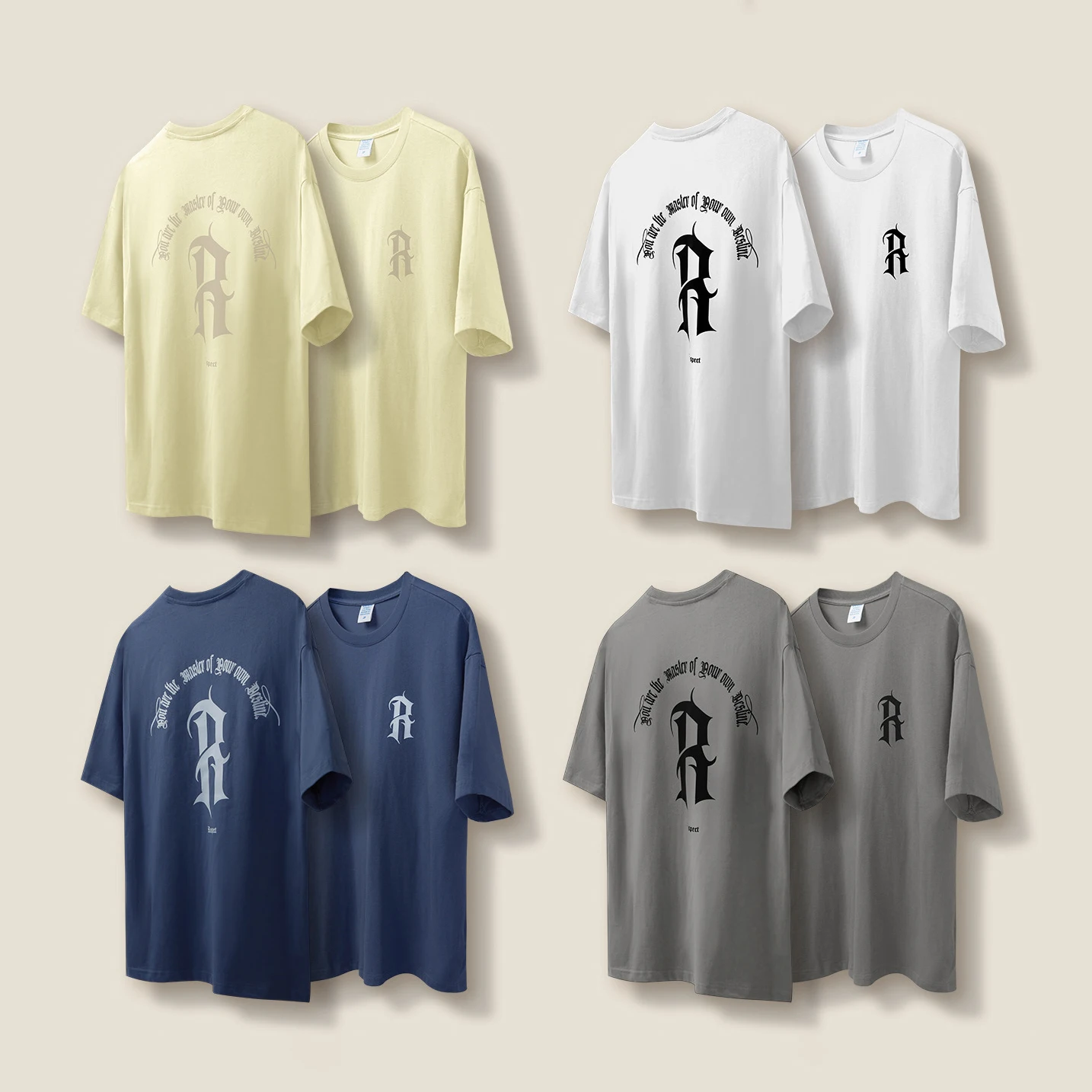 Весенне-летняя мужская футболка оверсайз на заказ 100% хлопок размер XL готический принт с логотипом оптовая продажа уличная одежда производители