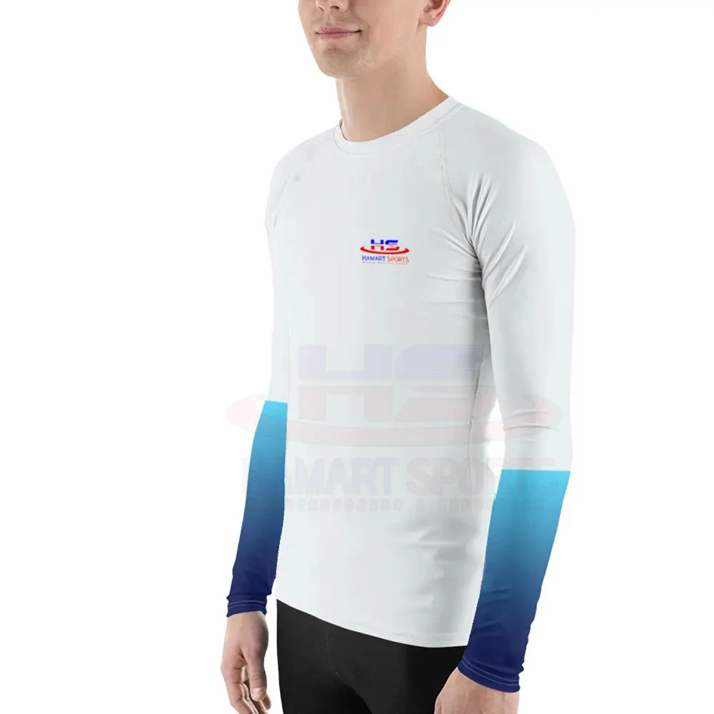 Fully Customized Logo MMA Rash Guard For Sale Breathable Gym Wear Men Rash Guard