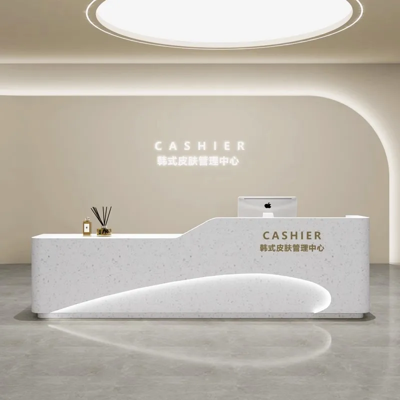 Durable Using Low Price Front Counter Sport Center Reception Desk Modern Design Reception Desk For Beauty Salon