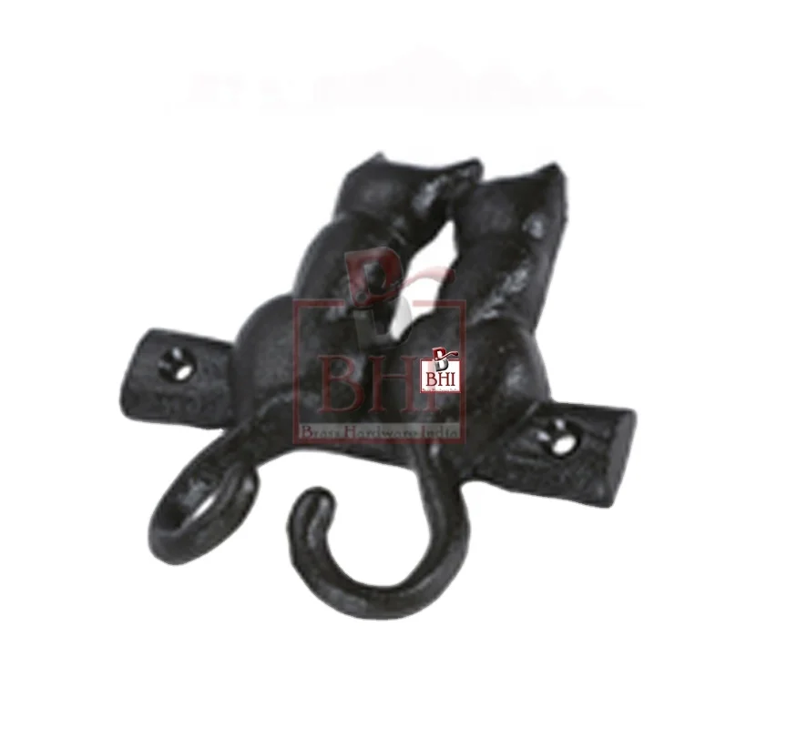 Coat Hook Cat Tails Retro Cast Iron Key Bag Towel Hat Hanger Hook Organizer Rack 2 (100x65mm)