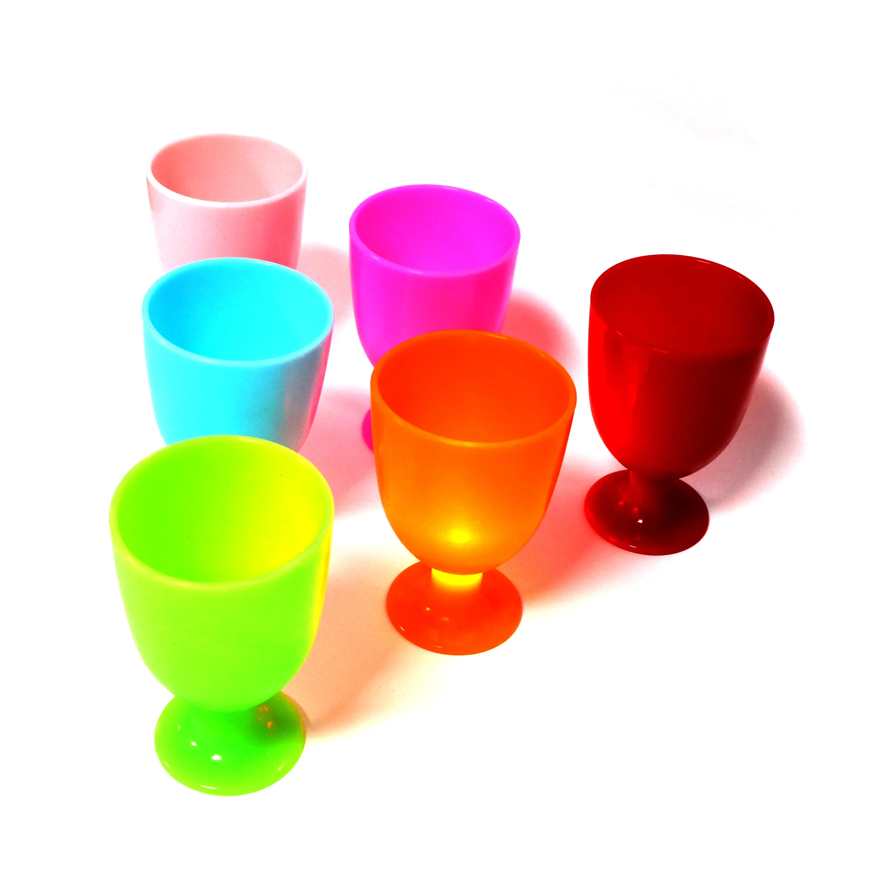 Wholesale LED Luminous Unbreakable Outdoor Rubber Wine Cups Silicone Wine Glasses Cup