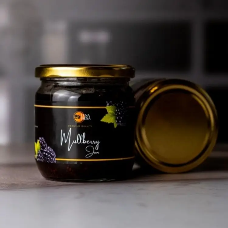 Exquisite 200g Mulberry Jam: Crafted from Seasonally Harvested Fresh Blackberries, Bursting with Natural Flavor and Goodness