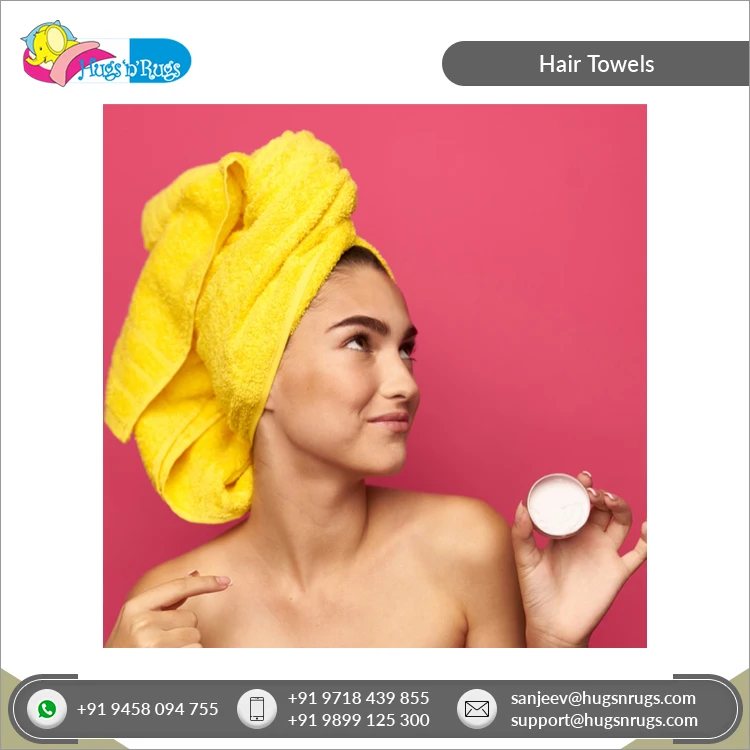 Огромный экспортер многоцветные прочные качественные быстросохнущие мягкие Роскошные 100% хлопковые полотенца для волос женщин.