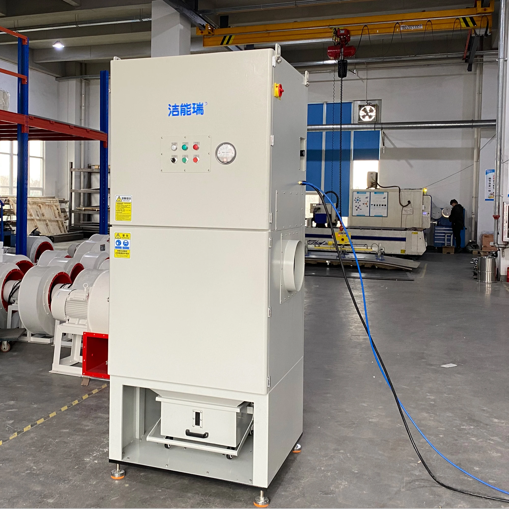 5.5KW industrial dust extractor Laser cutting plasma cutting filter cartridge dust collector