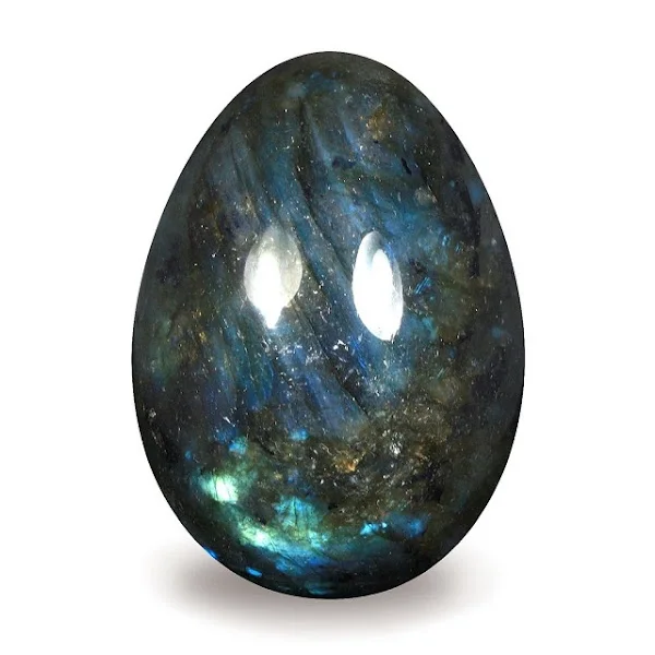 High Quality Blue Labrodite Eggs Wholesale Natural Crystal Healing Gemstone Agate Metaphysical Semi Precious Stones for Sale