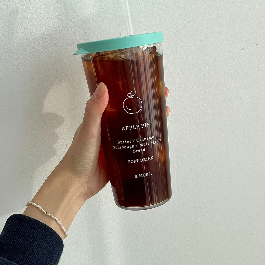 [Made in Korea] Basic Straw Tumbler 600ml - Reusable cup with straw and lid 4colors