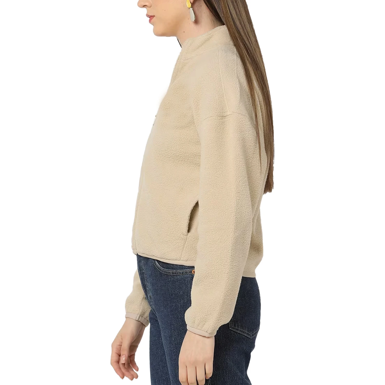 Winter Fashion V Neck Full Zipper Stand Collar High Quality Sweaters For Women From Bangladesh Manufacturer With 100% QC