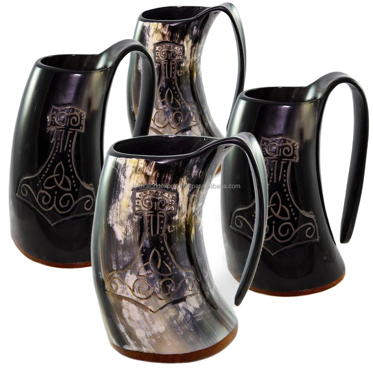 Unique design buffalo horn drinking mug with best quality and new look Use for beer drinking mug From Falak World Export