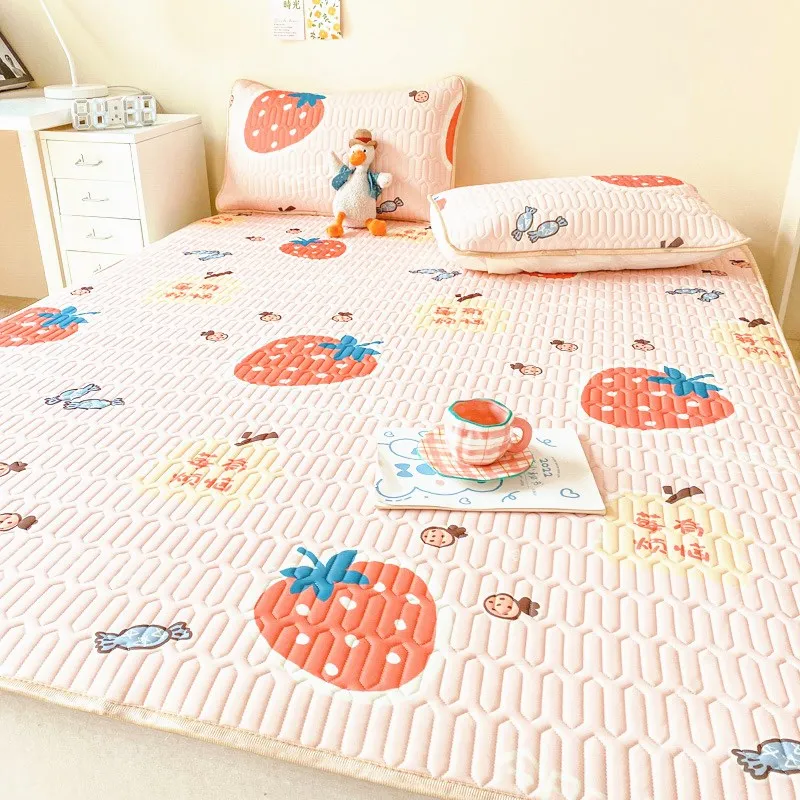 Hot Sale New Printing Cooling Thailand Natural Latex Mats Summer Folding Sleeping Mattress