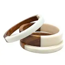fashion jewelry resin bangles from india handmade bangles for women and girls classic look resin wood