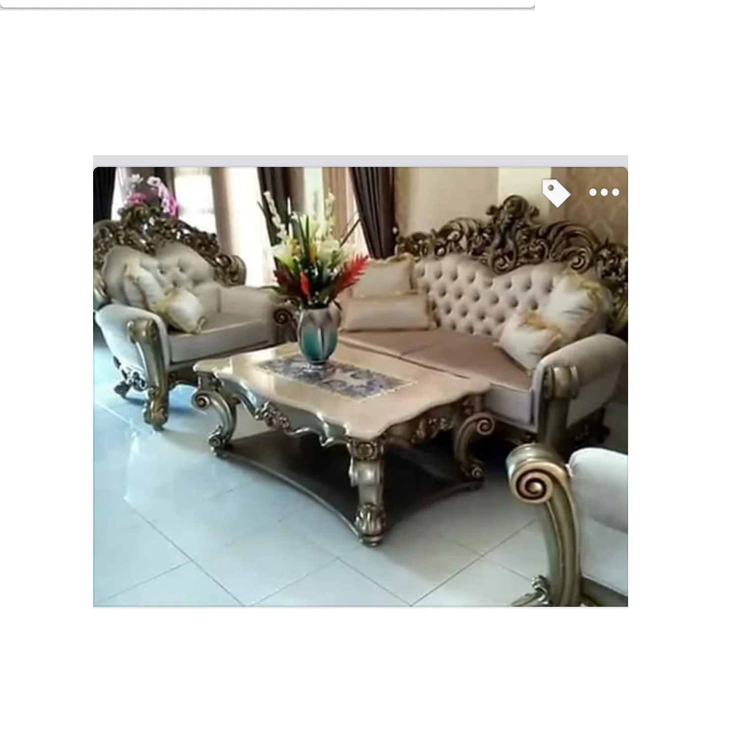 Best Quality Fine gold deco Painted Wooden Hand Carved Sofa Set For Living Room / Hall / Lobby Luxury Design Furniture for sale