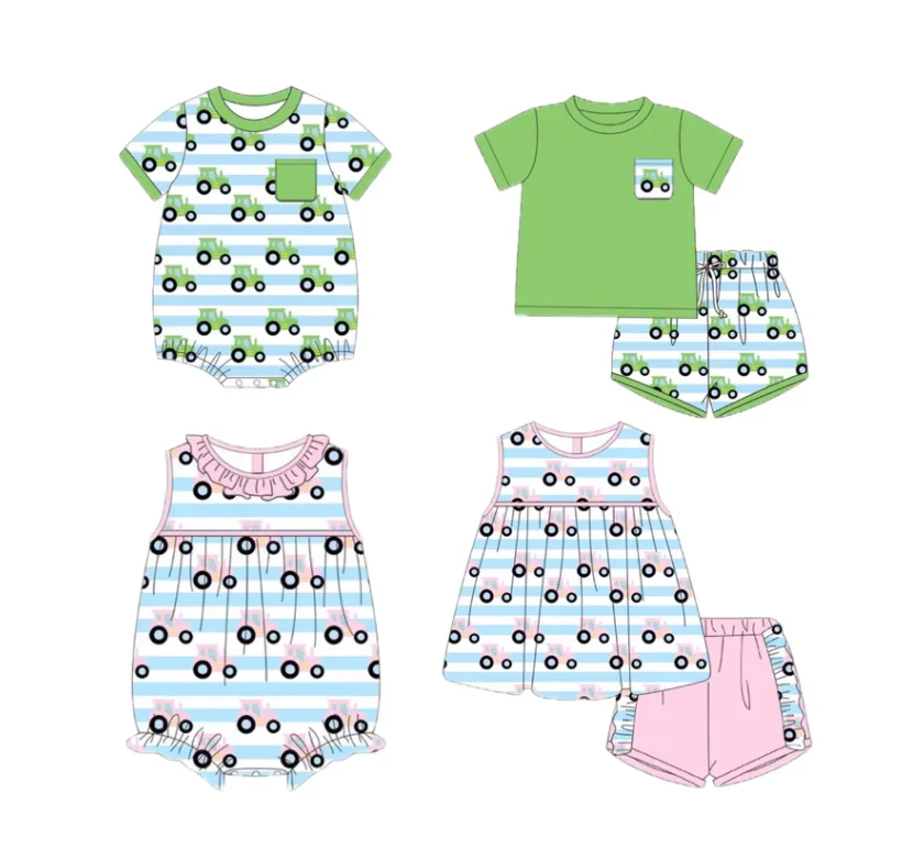 spring girls clothing outfits  floral prints  outfits low moq clothes for girls flowers pattern boutique children clothing