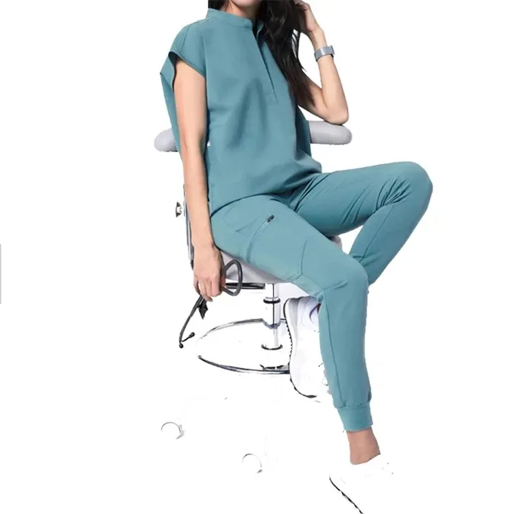 Best Quality Doctors And Nurses Female Scrub Nursing Uniform Sets Medical Scrub Hospital