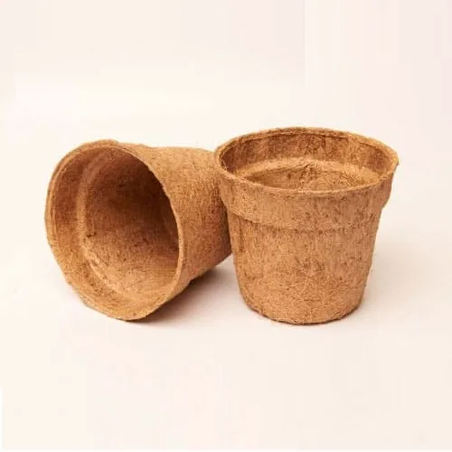 Bio coco coir pots for hydroponics farm house greenhouses garden natural coconut husk fiber pots