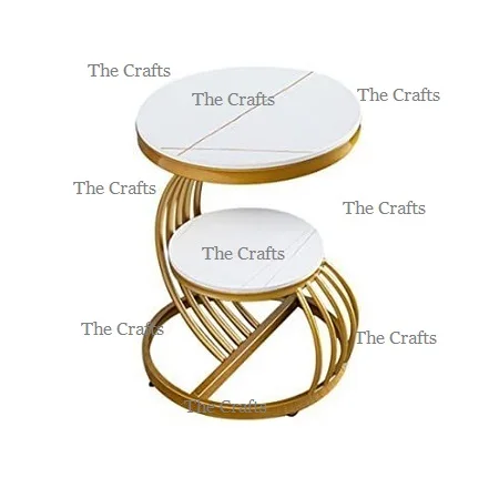 Aluminium And Glass Decorative Dining Table For Hotel & Restaurant Serving Food/Coffee/Tea Table