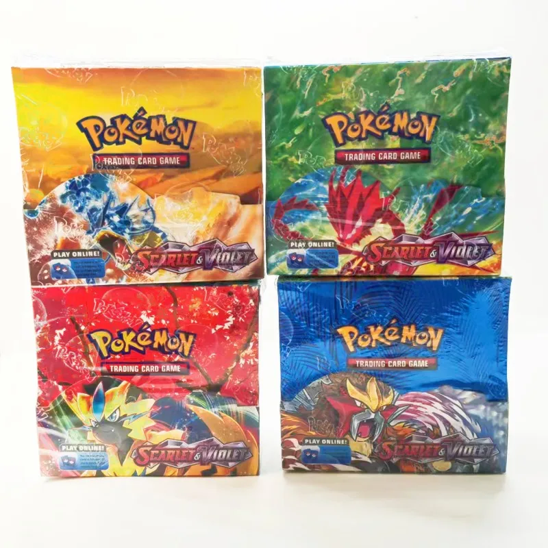 Новейшая модель Pokemond TCG: Scarlet и Purple booster display box с 360 картами в