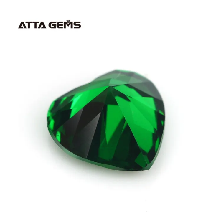 Factory Direct Sale Luxury Fancy Color Chart Cubic Zirconia Heart Shape Cubic Zirconia Certified Stone Earrings For Women