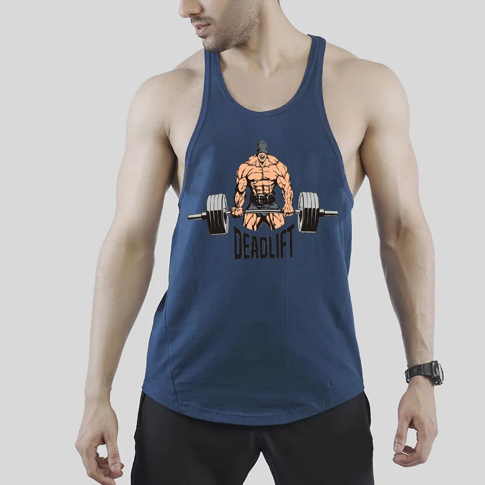 Muscle Sports Fashion Brand Tank Top Male Brother Sleeveless T-shirt Running Training Loose And Quick Drying Fitness Suit